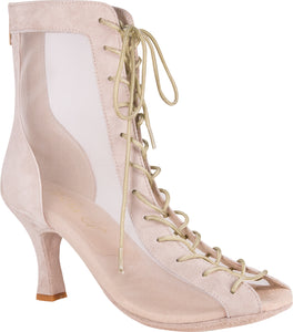 Godiva Chic Dance Boot Tan 3" Heel