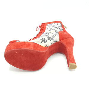 Godiva Chic Red Patent Leather & ABC Mesh Platform LAST ONE SALE!!!