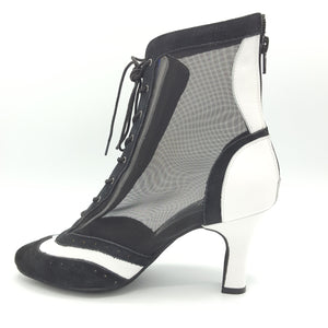 Lady Di Bootie BLACK & WHITE super elegant!