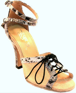 Godiva 2-Strap Python and Mesh