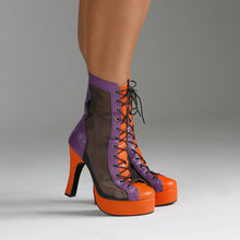 Czarina Chic Bootie PURPLE & ORANGE