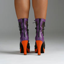 Czarina Chic Bootie PURPLE & ORANGE