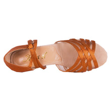 Jizel 3 Flexi 1-1/4" Heel Tan Satin LIMITED SPECIAL OFFER!!!!