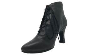 Lady Di Dance Boot Black Leather