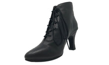 Lady Di Dance Boot White Leather Rubber Sole