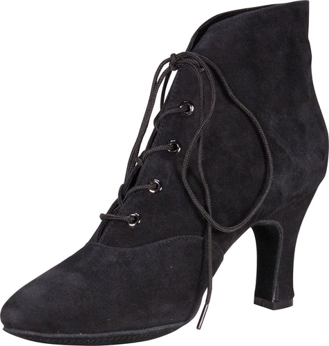 Lady Di Dance Boot Black Suede