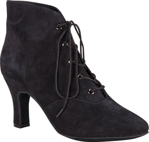Lady Di Dance Boot White Leather Rubber Sole