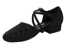 New Princess Red Suede 1" Heel Open Sides