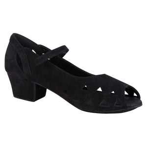 Regal 3 Pump 1" Heel Black Suede