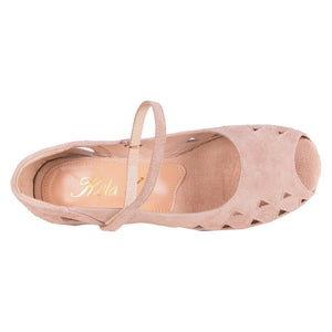 Regal 3 Pump 1" Heel Taupe Suede
